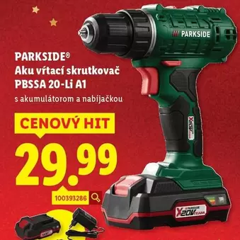 Aku vŕtací skrutkovač PBSSA 20-Li A1