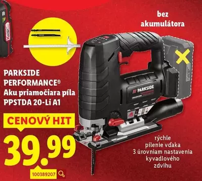 Aku priamočiara píla PPSTDA 20-Li A1