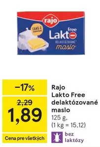 Lakto Free delaktózované maslo