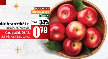 ablká červené voľné 1 kg