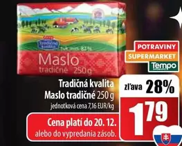 Maslo tradičné