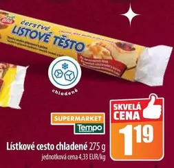 Lístkové cesto chladené