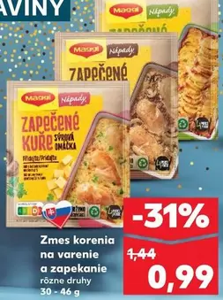 Zmes korenia na varenie a zapekanie