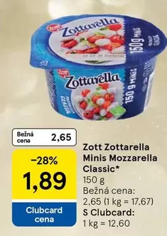 Zottarella Minis Mozzarella Classic*