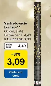 Vystreľovacie konfety**