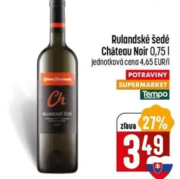 Rulandské šedé Château Noir 0,75 l