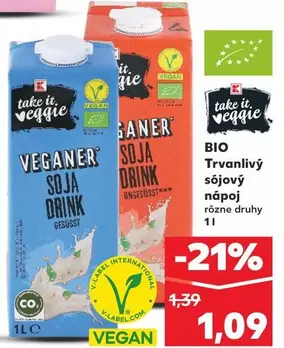 Trvanlivý sójový nápoj