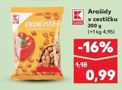 Arašidy v cestíčku