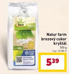 brezový cukor kryštál