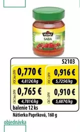 Nátierka Papriková