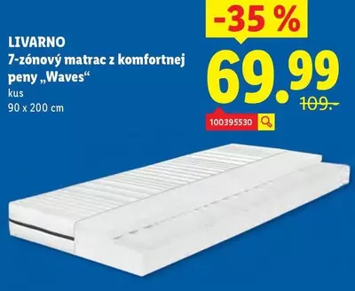 7-zónový matrac z komfortnej peny „Waves"