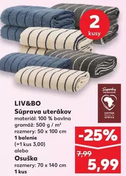 Súprava uterákov alebo Osuška