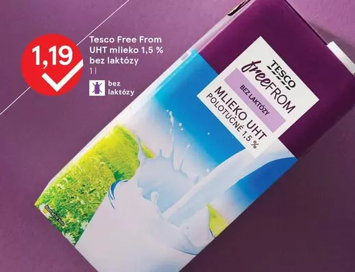 Free From UHT mlieko 1.5% bez laktózy
