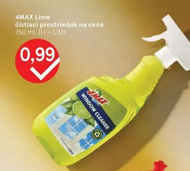 Lime čistiaci prostriedok na okná