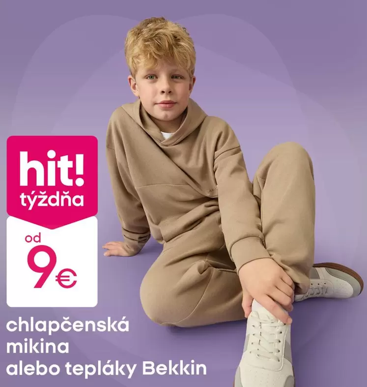chlapčenská mikina alebo tepláky Bekkin
