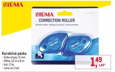 Sigma - CORRECTION ROLLER