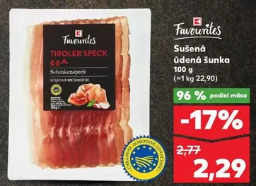 Sušená údená šunka