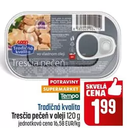 Tresčia pečeň v oleji