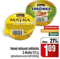 mäsová nátierka