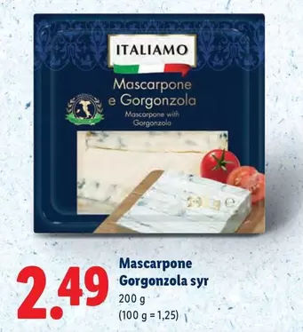 Mascarpone Gorgonzola syr