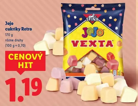 Jojo - cukríky Retro