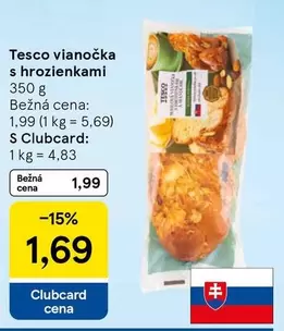 vianočka s hrozienkami