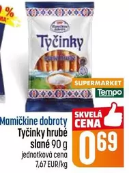 Tyčinky hrubé slané