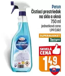 Čistiaci prostriedok na sklo a okná