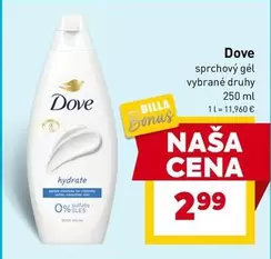 sprchový gél vybrané druhy