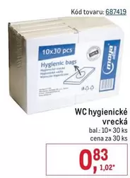 WC hygienické vrecká