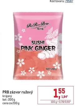 Pink - zázvor ružový