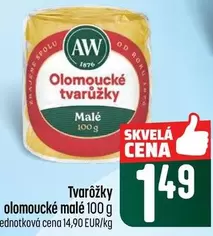 Tvarôžky olomoucké malé