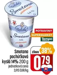 Smotana pochúťková kyslá 14%