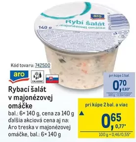 Rybací šalát v majonézovej omáčke