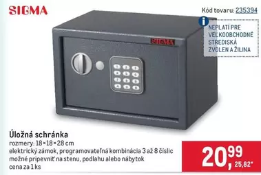 Sigma - Úložná schránka