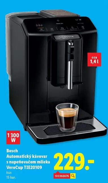 Bosch - Automatický kávovar s napeňovačom mlieka VeroCup TIE20109