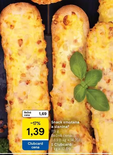 Snack smotana a sianina