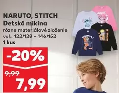 Stitch - NARUTO, STITCH Detská mikina