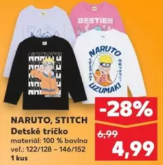 Stitch - NARUTO, STITCH Detské tričko