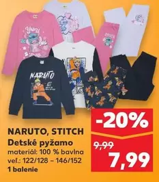 Stitch - NARUTO, STITCH Detské pyžamo