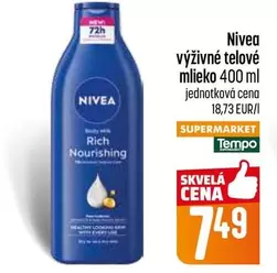 Nivea - výživné telové mlieko 400 ml