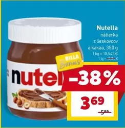 Nutella - nátierka z lieskovcov a kakaa