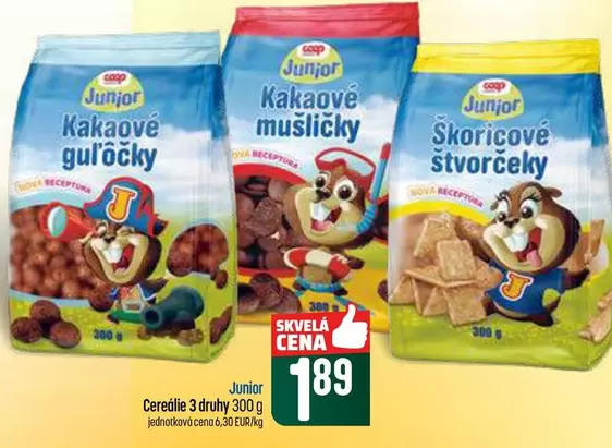 Nova - Cereálie 3 druhy 300g