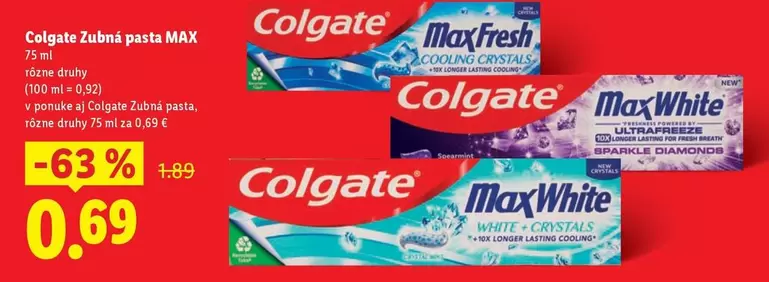 Diamonds - Zubná pasta MAX