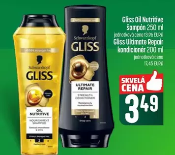 Gliss Oil Nutritive Šampón / Gliss Ultimate Repair kondicionér