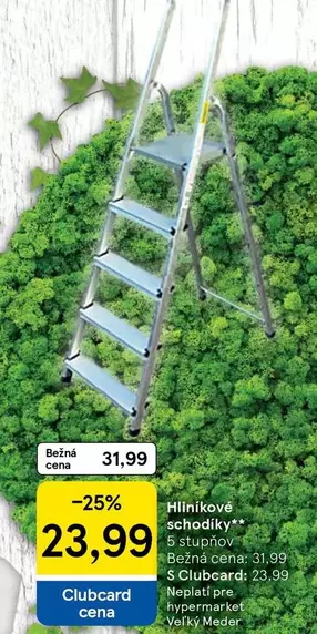 Hliníkové schodiky