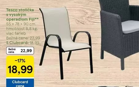 stolička s vysokým operadlom Fiji**