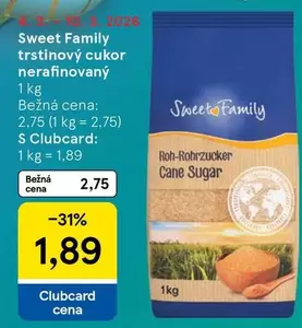 trstinový cukor nerafinovaný