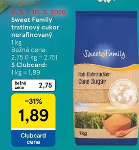 trstinový cukor nerafinovaný