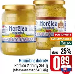 Horčica 2 druhy